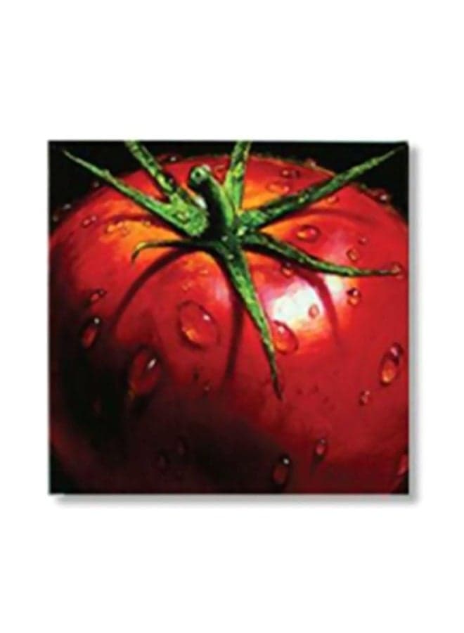 Printed Tea Coaster Red/Green 34X34cm