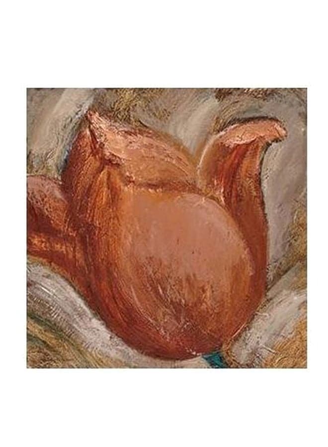 Decorative Wall Painting Brown/Beige 15x15cm