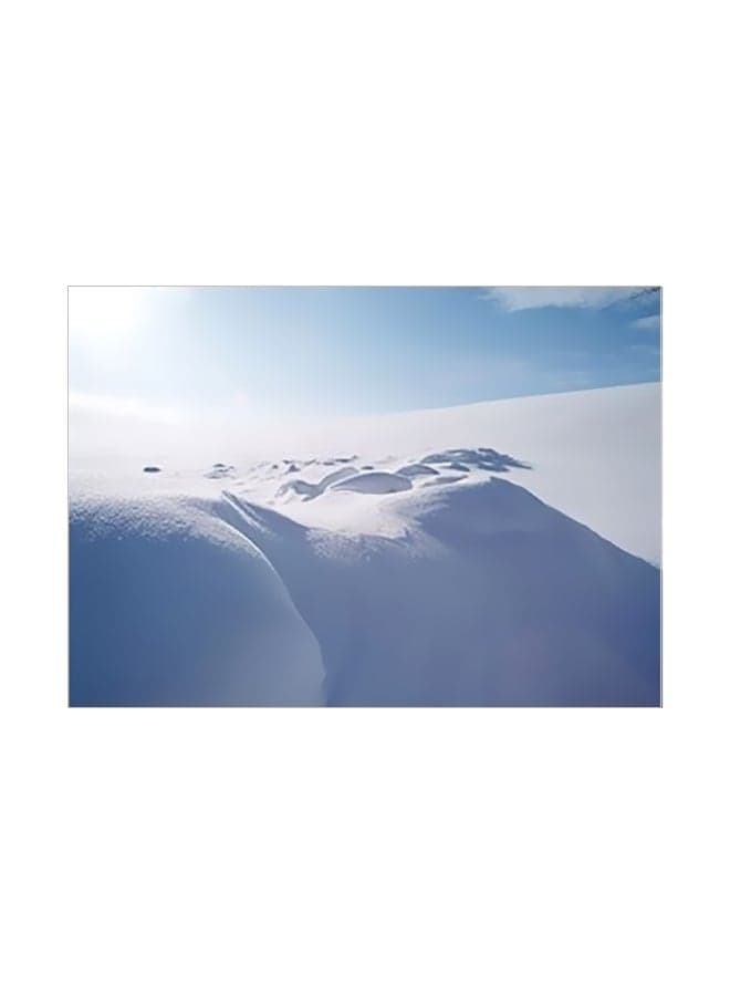 Decorative Wall Poster White/Blue 15x20cm Posters & Prints