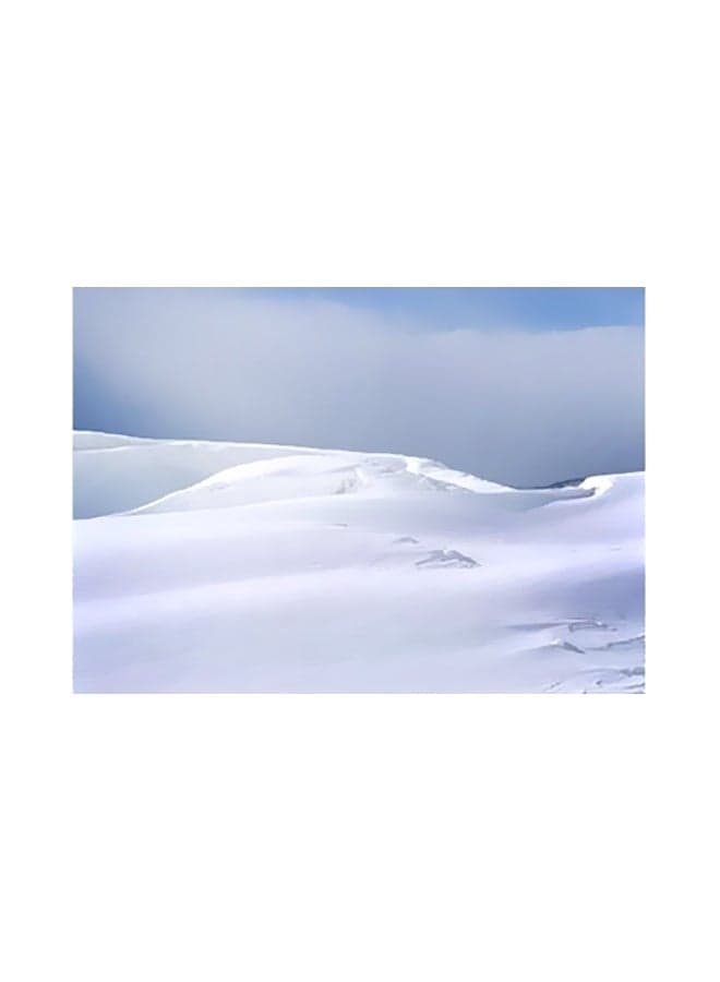 Decorative Wall Poster White/Blue 15x20cm Posters & Prints