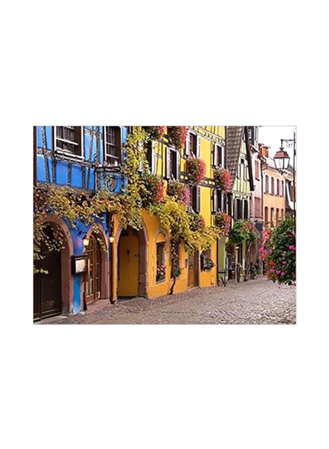 Decorative Wall Poster Blue/Yellow/Brown 15x20cm Posters & Prints