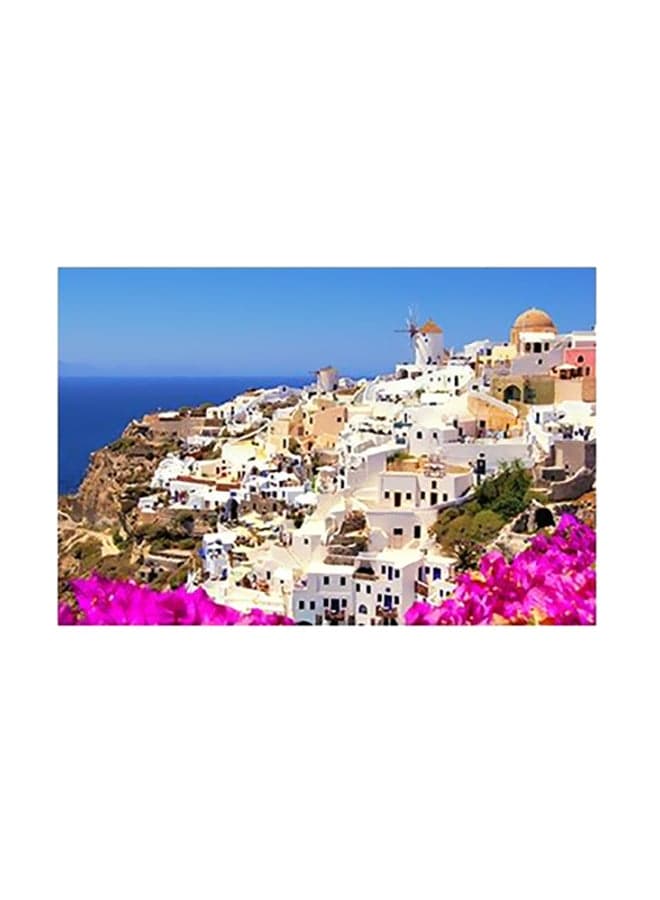 Decorative Wall Poster Blue/White/Pink 15x20cm Posters & Prints