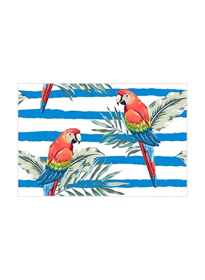 Decorative Wall Poster Blue/White/Red 15x20cm Posters & Prints