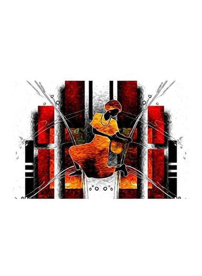 Decorative Wall Poster Red/Yellow/Black 15x20cm Posters & Prints