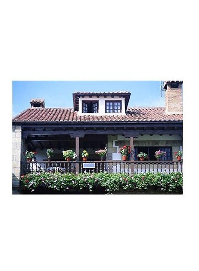 Decorative Wall Poster Brown/Blue/White 15x20cm Posters & Prints