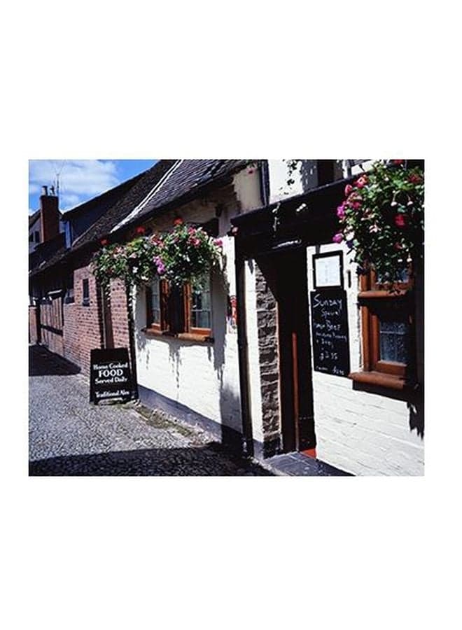 Decorative Wall Poster White/Black/Brown 15x20cm Posters & Prints