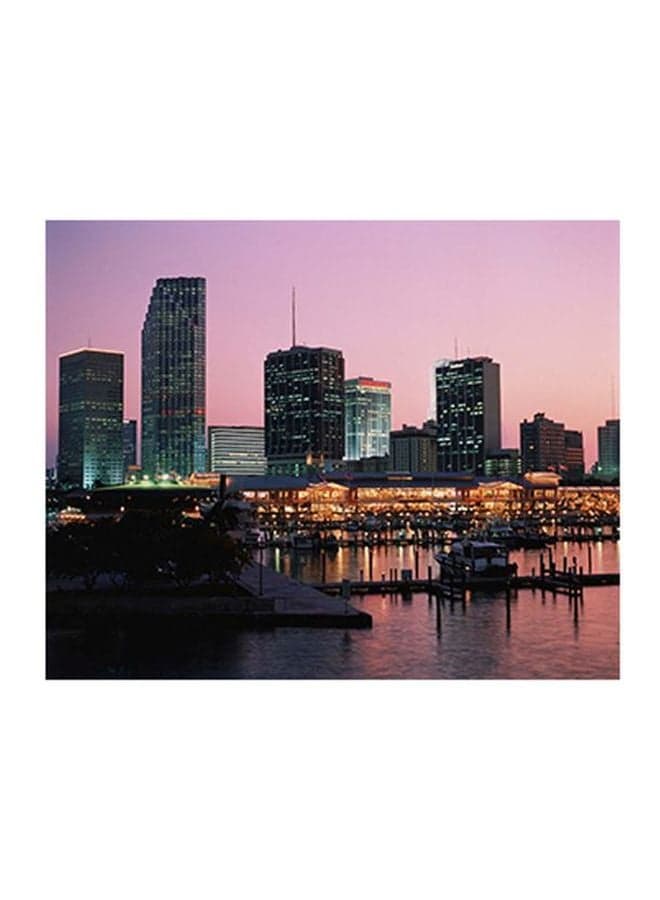 Decorative Wall Poster Purple/Green/Yellow 15x20cm Posters & Prints