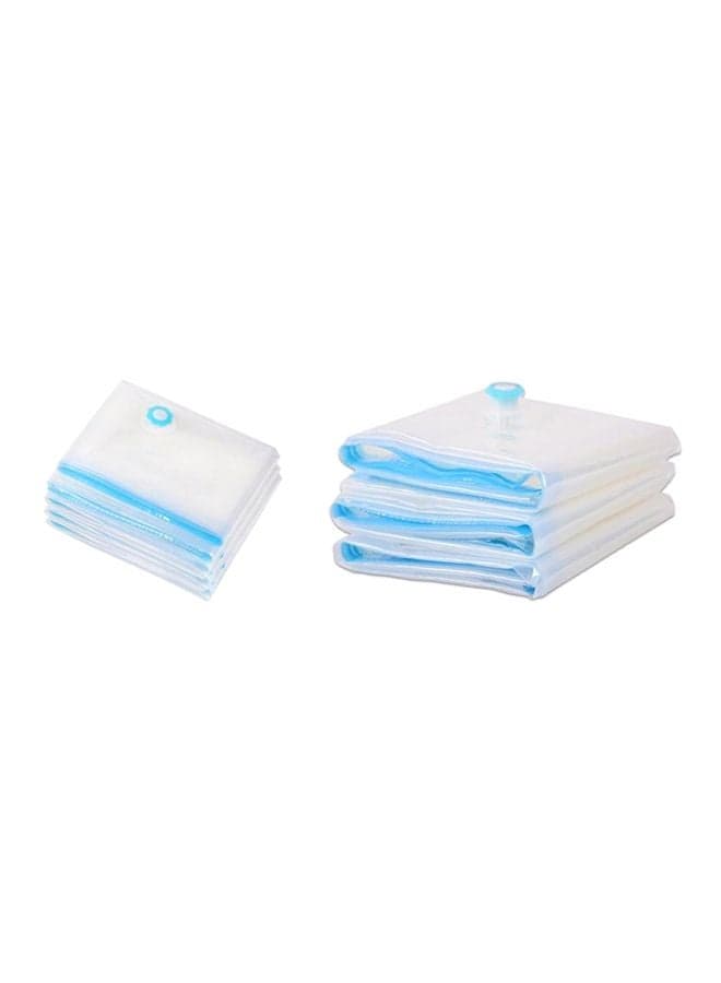 Vacuum Sealed Compression Bag Clear/Blue Packing Organizers