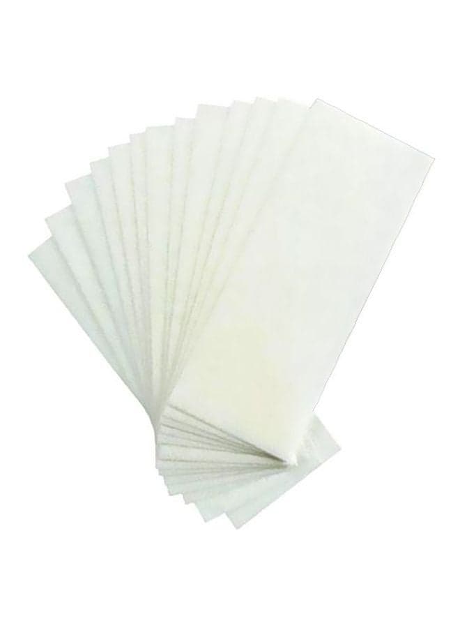 100-Piece Hair Removal Wax Strips White Waxing