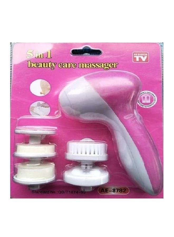 5-In-1 Beauty Care Massager Pink/White Face Massagers & Rollers