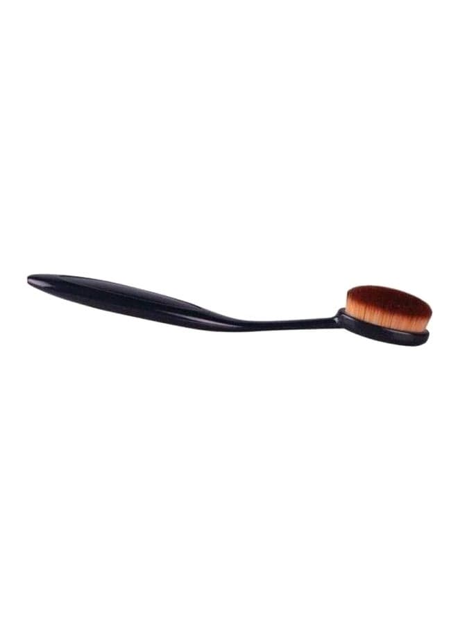 Oval Foundation Brush Black/Brown Face Brushes