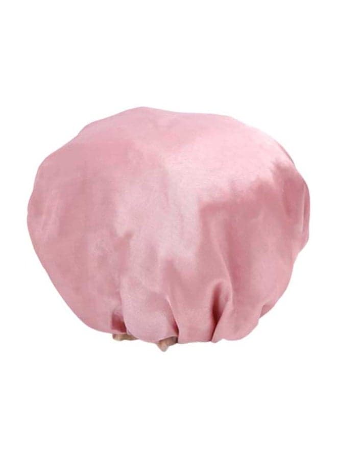 Waterproof Shower Cap Pink one size