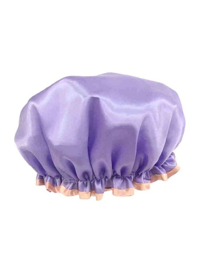 Waterproof Shower Cap Purple One Size