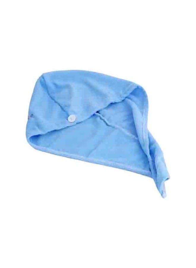 Cartoon Printed Dry Shower Cap Blue one size