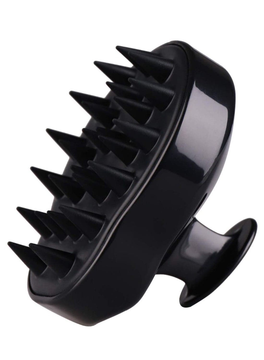 Hair Shampoo Massager Scalp Brush Black Styling Scissors