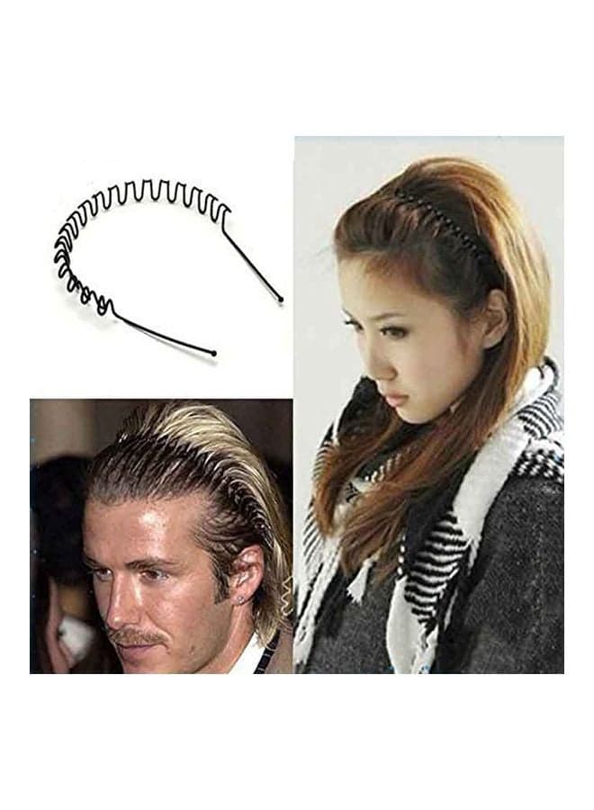Metal Hair Band Black Headbands (٣)