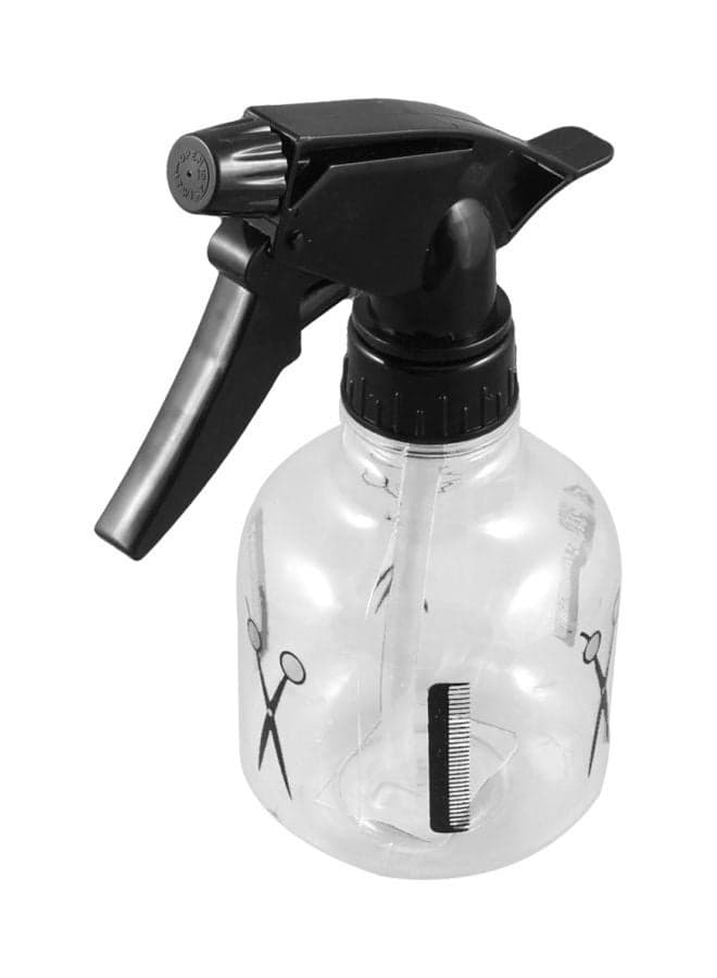 Professional Hair Salon Water Sprayer Bottle Black/Clear 250ml