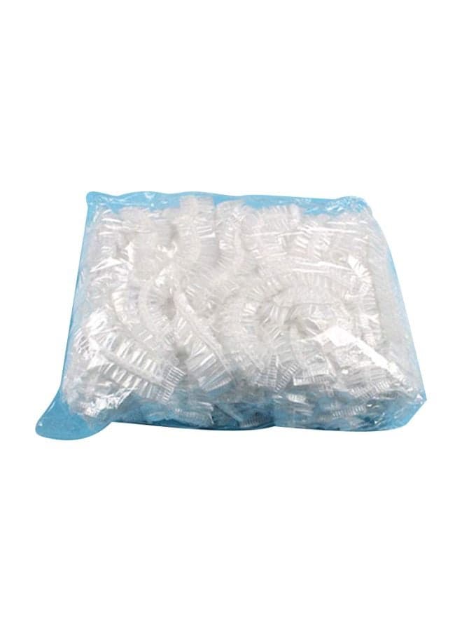 100-Piece Disposable Shower Cap Clear