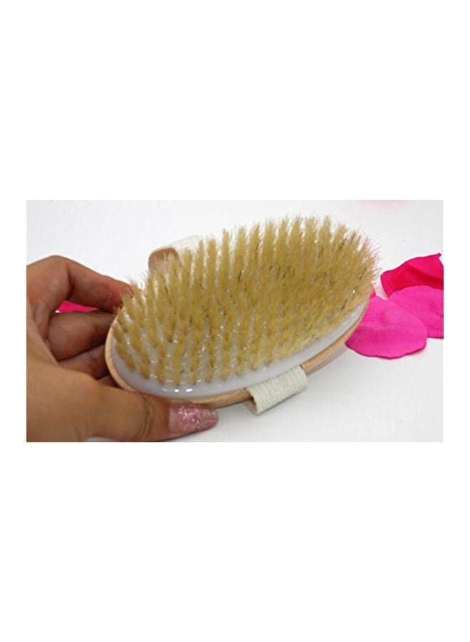 Exfoliating Body Brush Beige 0.2888x0.28x0.8978inch (٣)