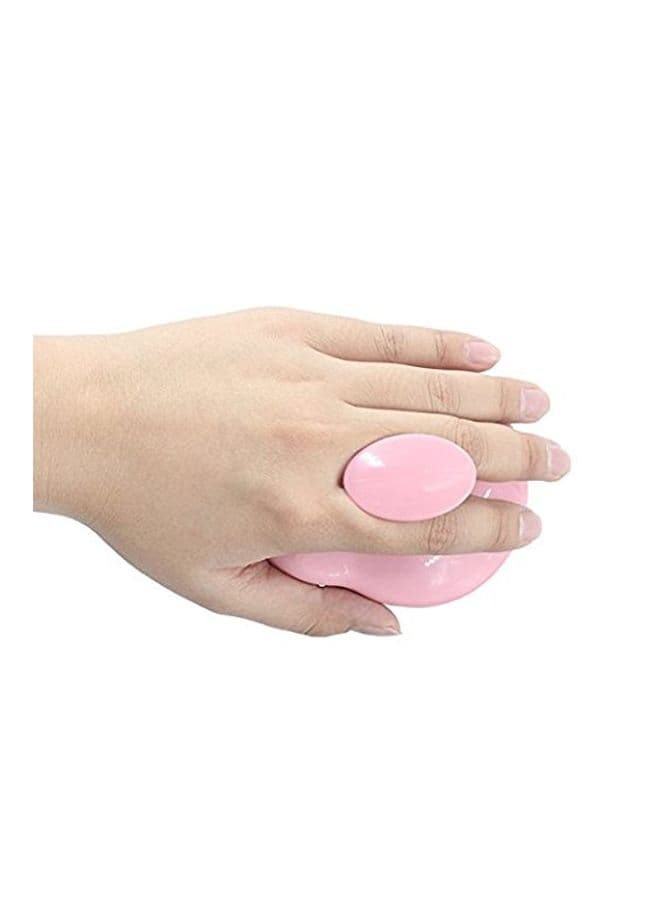 Silicone Scalp Massager Pink Hair Brushes (٣)