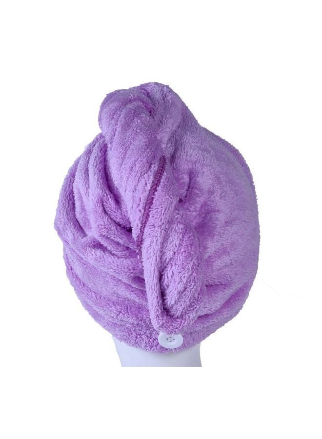 Pack Of 2 Microfiber Hair Towel Purple/Blue Styling Scissors (٣)