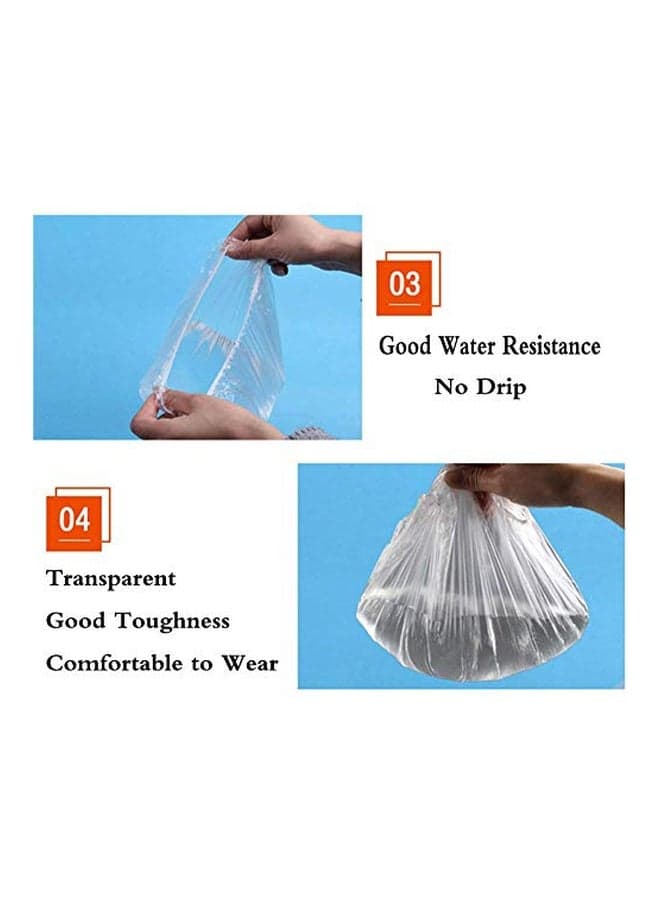 100-Piece Shower Cap Set Clear (٣)