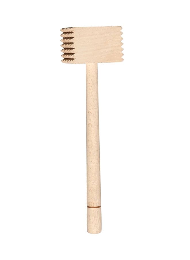 Wood Meat Mallet Beige Meat & Poultry Tools