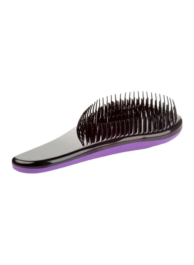 Portable Detangling Hair Brush Black/Purple