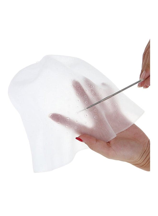 Reusable Hair Coloring Highlight Dye Cap White Styling Accessories (٣)