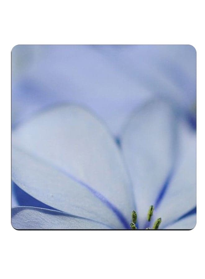 Printed Wooden Coaster Blue 9x9cm