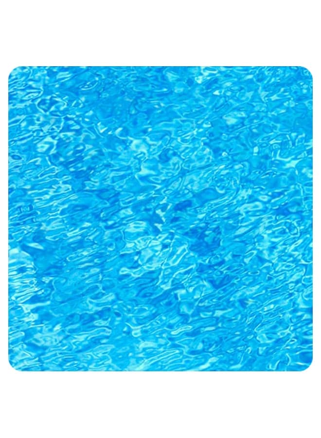 Printed Wooden Coaster Blue 9x9cm