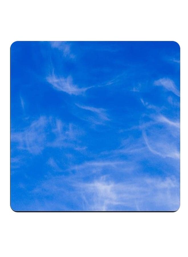 Unique Design Printed Coaster Blue/White 9x9cm