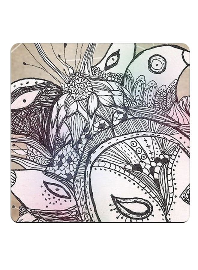 Unique Design Printed Coaster Multicolour 9x9cm