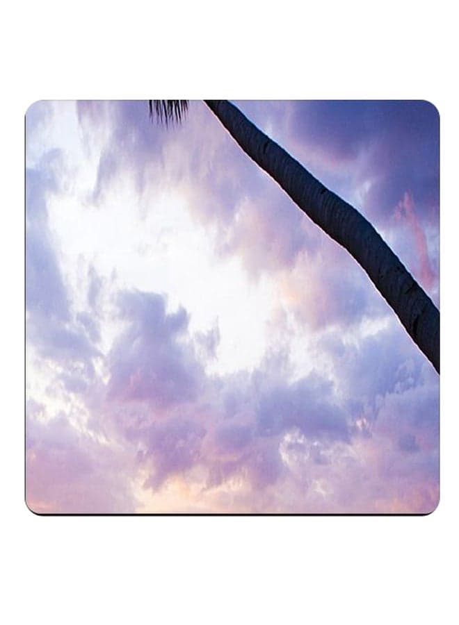 Unique Design Printed Coaster Blue/White/Black 9x9cm