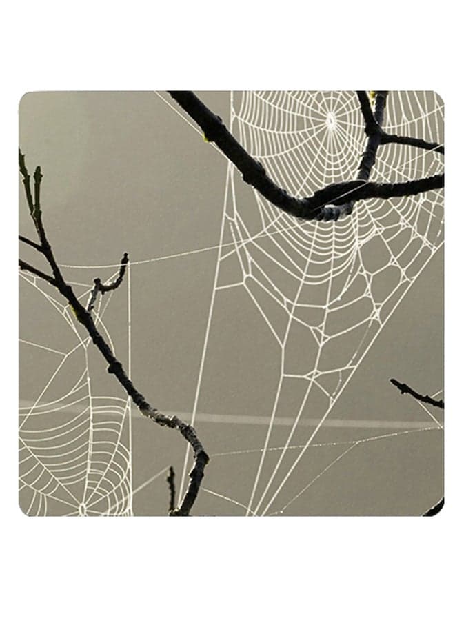 Unique Design Printed Coaster Black/White/Grey 9x9cm