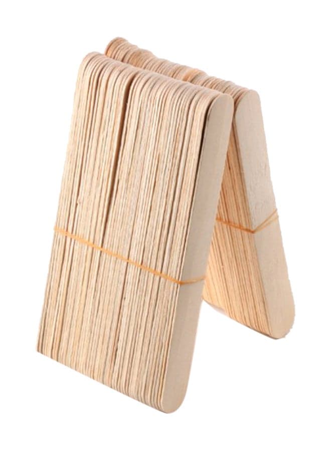 100-Piece Large Wooden Wax Spatula Shaving Accessories