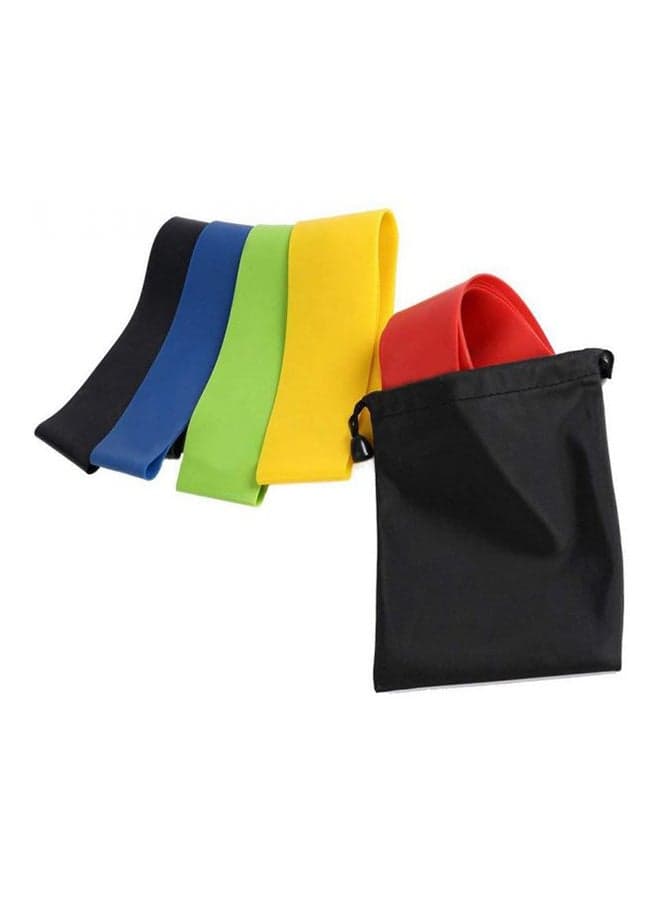 5-Piece Crossfit yoga Resistance Fitness bands 12 x 2inch Yoga Belts