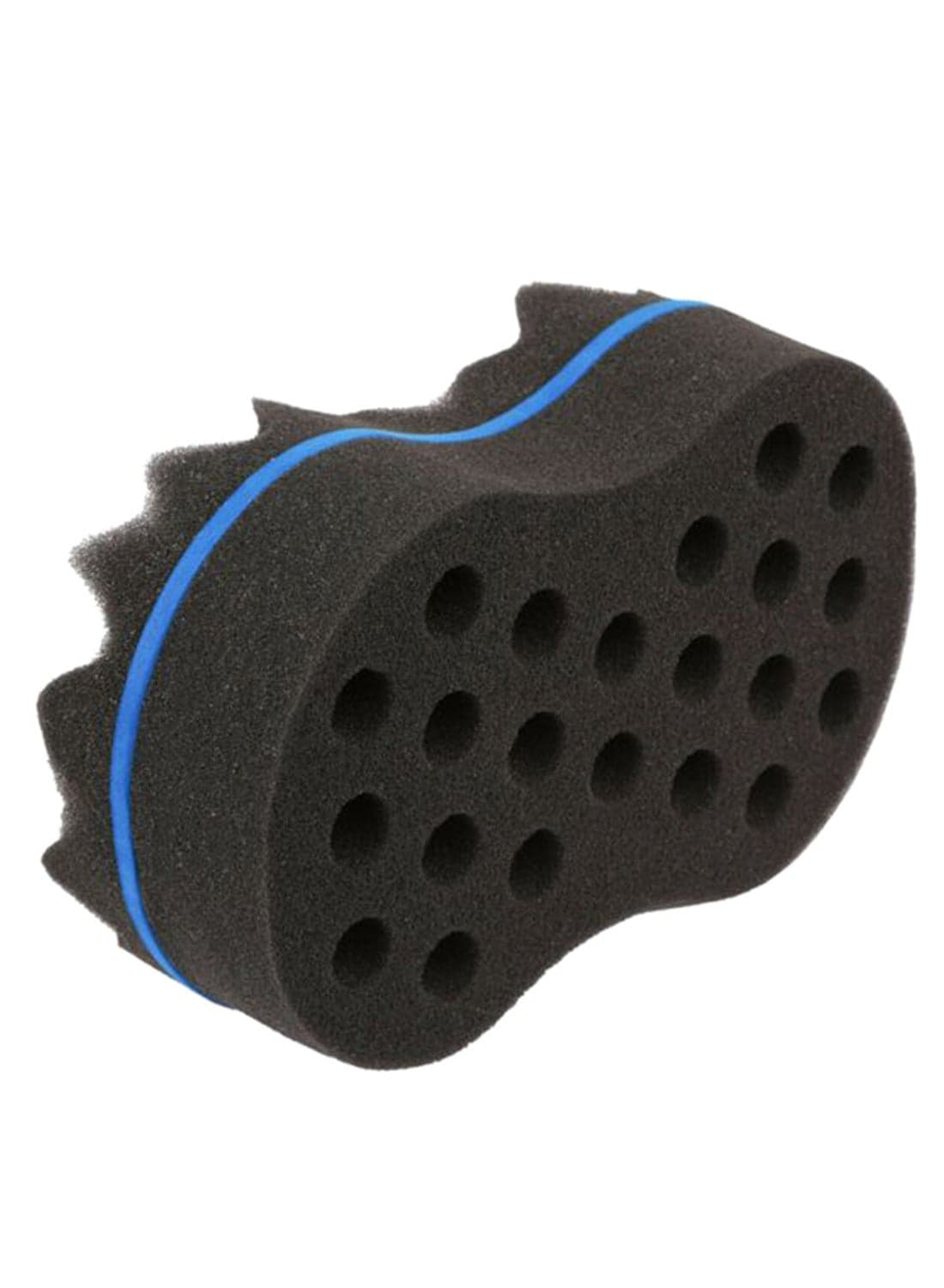 Wave Barber Hair Brush Sponge Multicolour 19centimeter Curl Enhancers