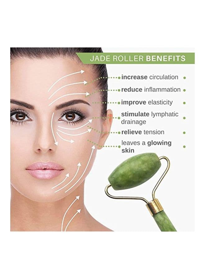 Anti-Aging Facial Massager Green/Gold (3)