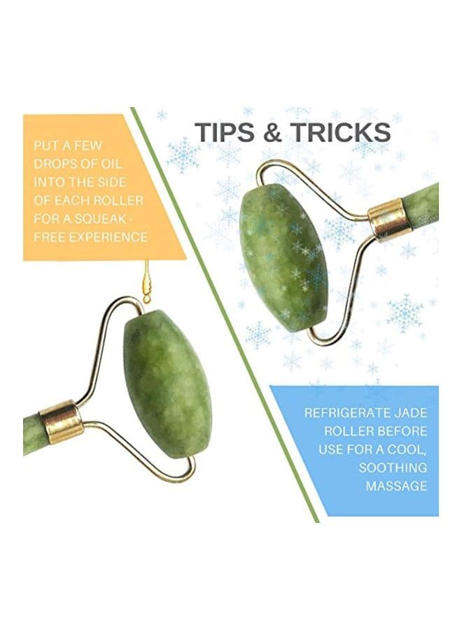 Anti-Aging Facial Massager Green/Gold (7)