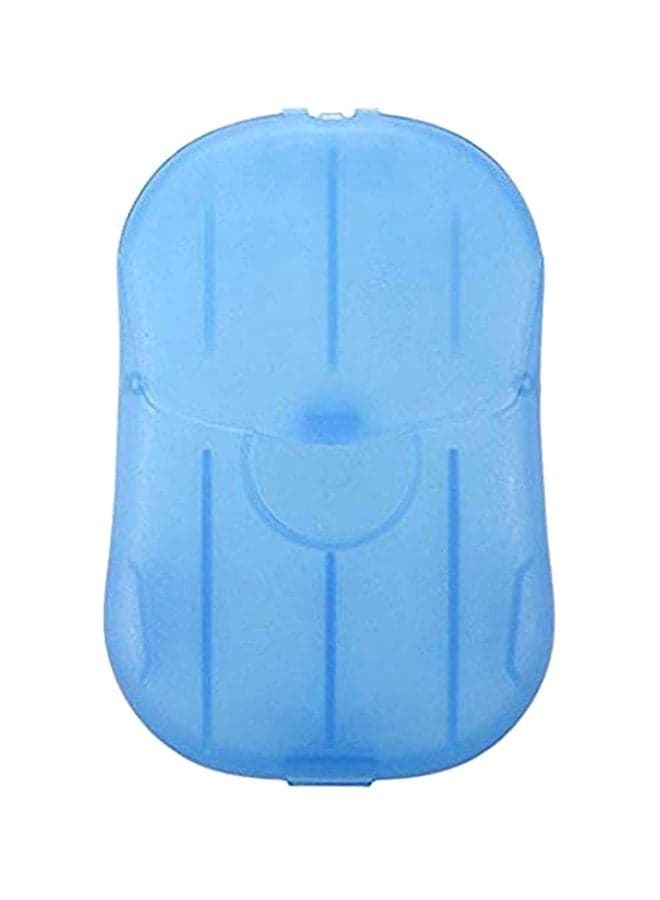 Pack Of 10 Portable Disposal Paper Soap Sheets With Case White Hand Washes
