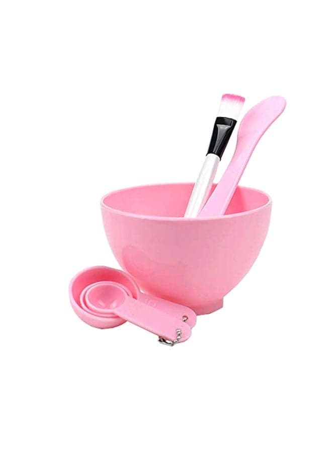 6-Piece DIY Face Mask Bowl And Brush Set Pink/White/Black