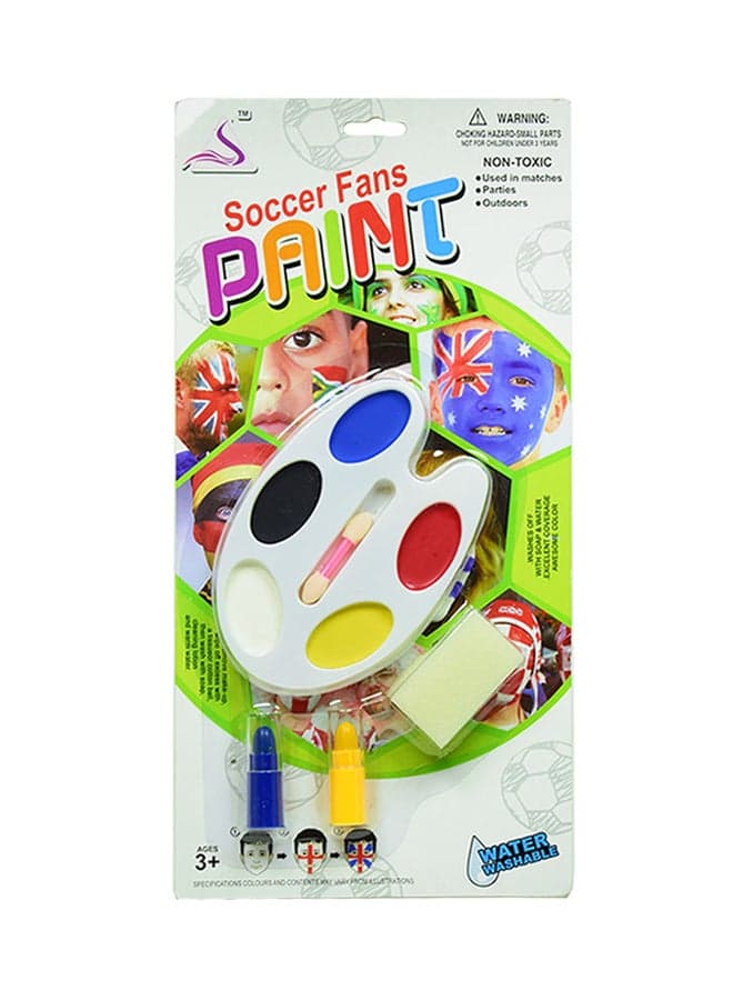 Pack Of 6 Halloween Soccer Fans Paint Kit 0.025kg Dress-Up Costumes