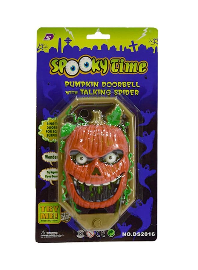 Halloween Spooky Pumpkin Doorbell With Light Toy 0.025kg Dress-Up Costumes