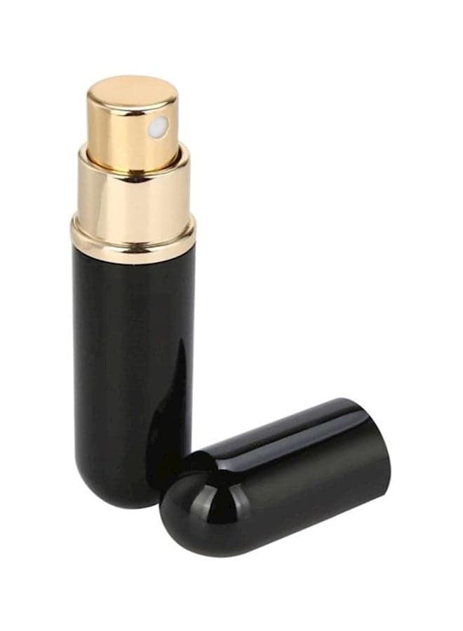 Refillable Perfume Bottle Black/Silver 5ml Incense Holders