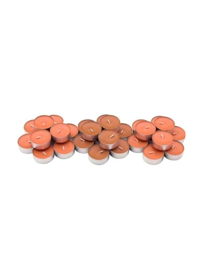 30-Piece Tealight Scented Candle Brown 9cm