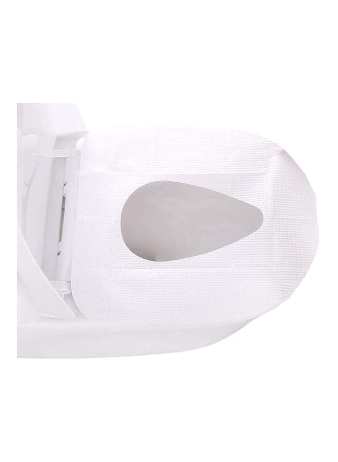 Pack Of 10 Disposable Toilet Seat Covers White Kitchen Faucets