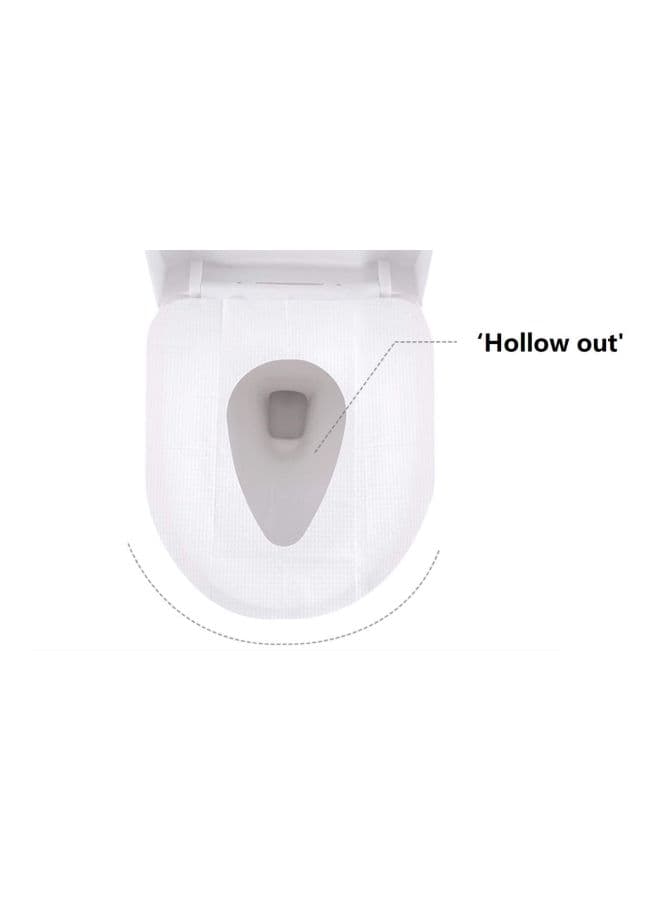 Pack Of 10 Disposable Toilet Seat Covers White Kitchen Faucets (6)