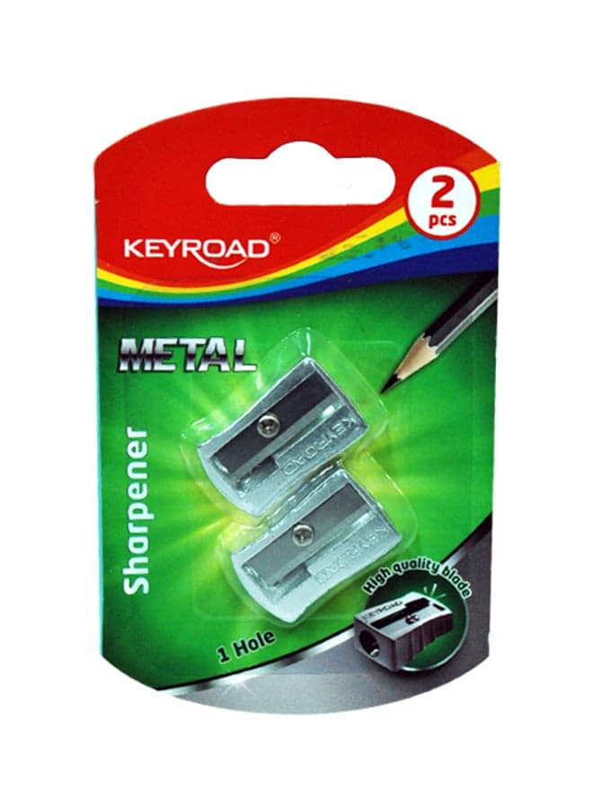 sharpener,2PCS KR971681 Grey Pencil Sharpeners