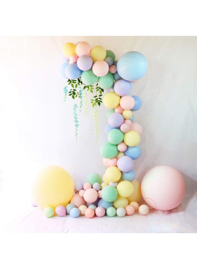 100 Piece Candy Macaron Party Decorations Balloon Set 12inch (٥)